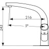 Смеситель Kaiser 71044 Calla для кухни