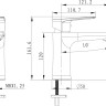 Смеситель Kaiser 60011 Atrio для раковины