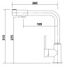 Смеситель Kaiser 13044-12 Teka для кухни с подключением фильтра для питьевой воды