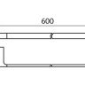 Держатель полотенца L600mm Kaiser KH-2727