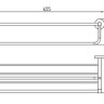 Полка для полотенец с держателем Kaiser KH-4109