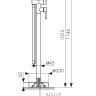Смеситель Kaiser 26282 Merkur напольный для ванны
