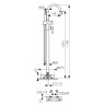 Смеситель Kaiser 26282-2 Merkur напольный для ванны