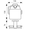 Держатель туалетной бумаги Kaiser KH-4700