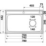 Мойка из нержавеющей стали Kaiser KSM-7848