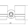 Держатель стаканов двойной Kaiser KH-4015