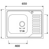 Мойка из нержавеющей стали Kaiser KSS-6550L